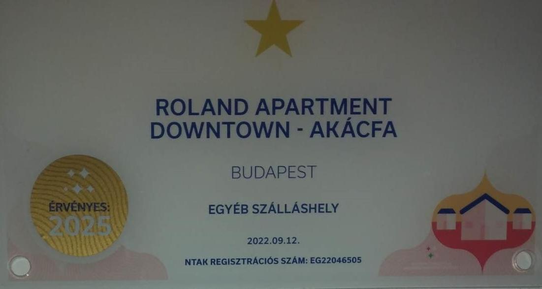 Roland Apartment Downtown - Akacfa Budapest Extérieur photo